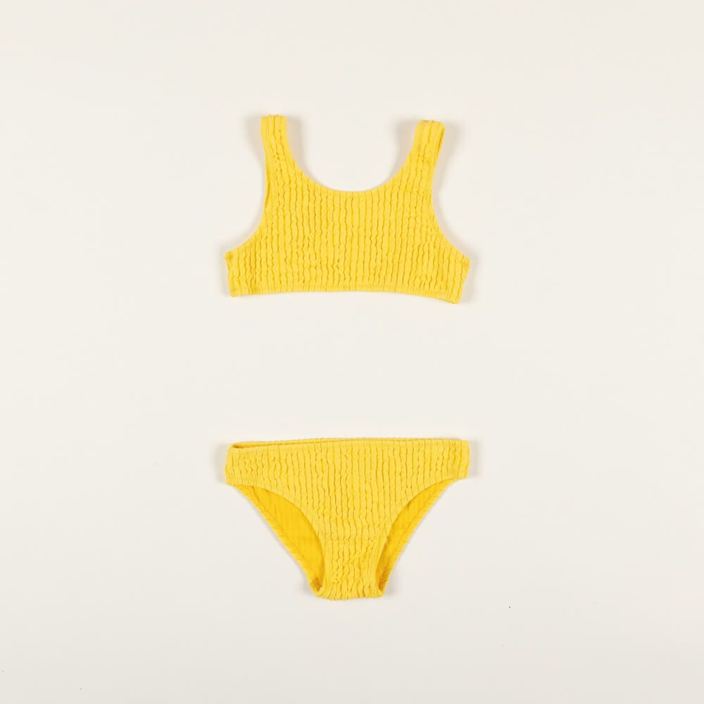 Dívčí plavky dvoudílné neon žlutá Extreme intimo velikost: 6