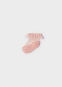 Ponožky s krajkou a volánky bílé BABY Mayoral velikost: 18 měsíců
