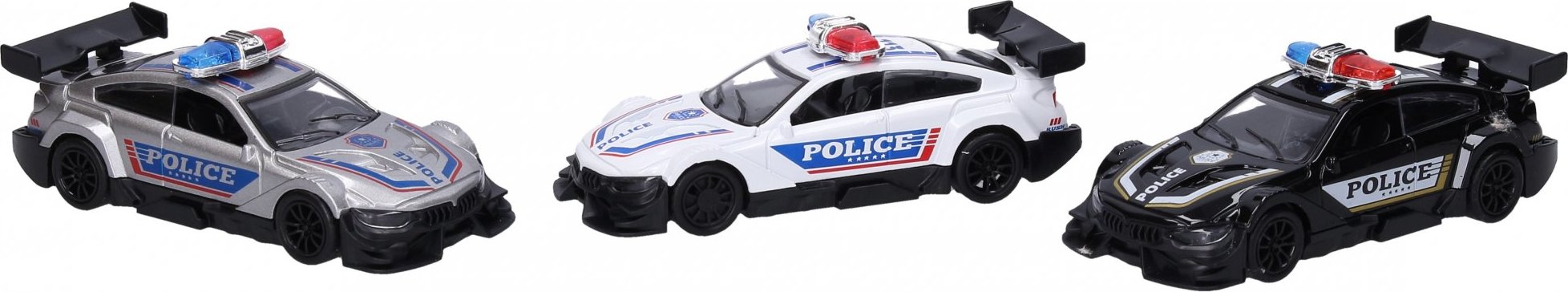 Auto policejní kovové 11 cm